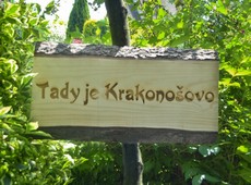Dřevěná cedule Krakonošovo
